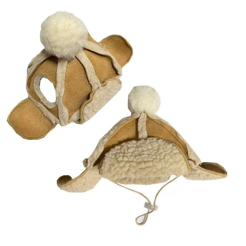 Cozy Sherpa Aviator Hat for Pets