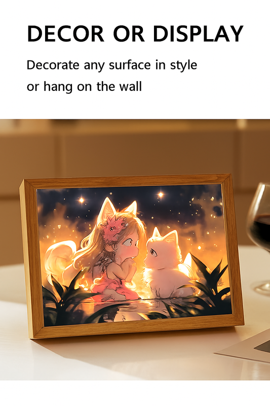 Illuminated pet portrait